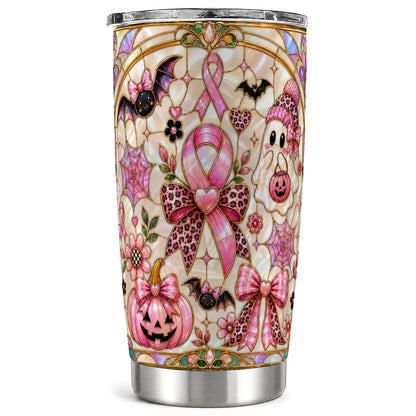 #pl[Steel] Ribbon Halloween 20oz Tumbler, Ghost Tumbler, Stainless Steel Travel Cup