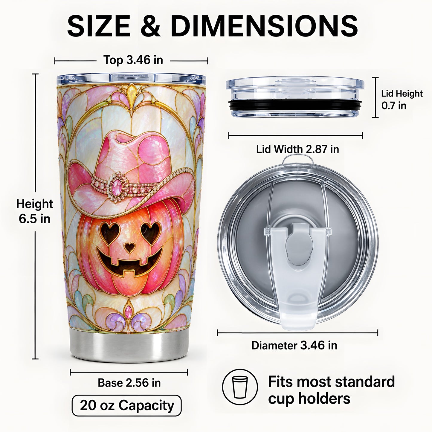 #pl[Steel] Cowgirl Pumpkin 20oz Tumbler, Western Tumbler, Stainless Steel Travel Cup