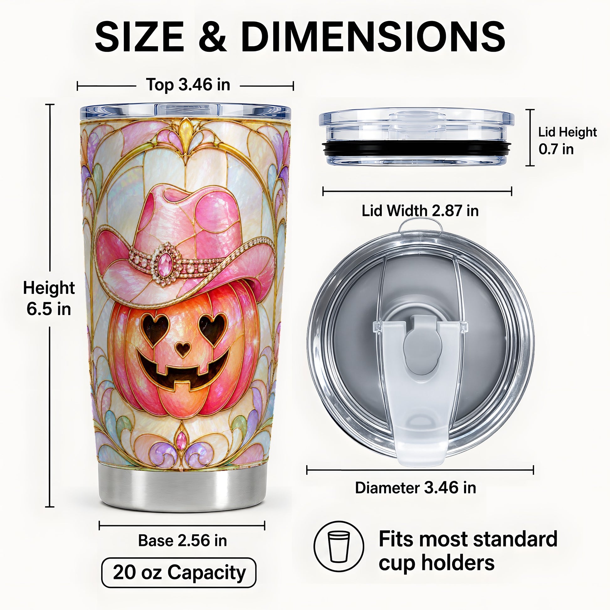 #pl[Steel] Cowgirl Pumpkin 20oz Tumbler, Western Tumbler, Stainless Steel Travel Cup