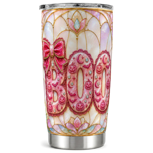 #pl[Steel] Pink Halloween Tumbler 20oz, Pumpkin Tumbler, Stainless Steel Travel Cup