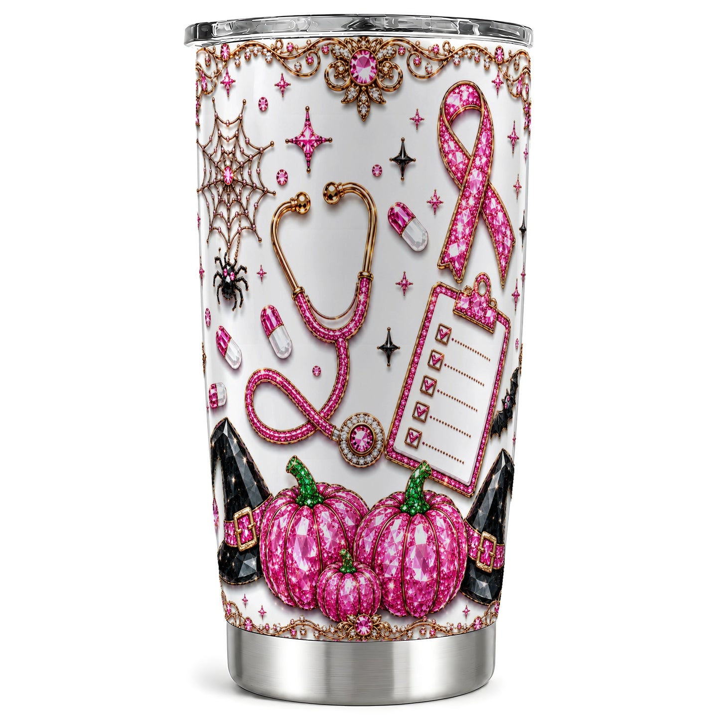 #pl[Steel] Medical Tumbler 20oz, Halloween 20oz Tumbler, Stainless Steel Travel Cup