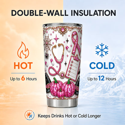 #pl[Steel] Medical Tumbler 20oz, Halloween 20oz Tumbler, Stainless Steel Travel Cup