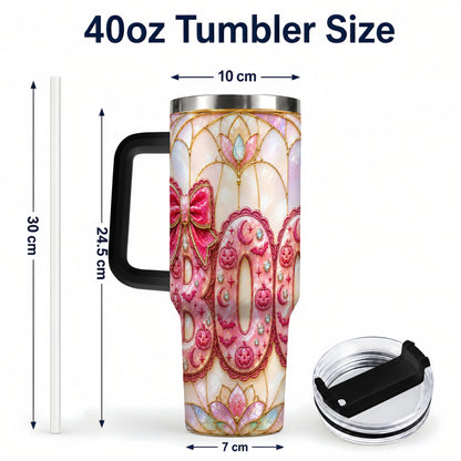 #pl[40oz|Black] Halloween Pumpkin 40oz Tumbler with Handle, Stainless Steel Travel Cup