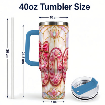 #pl[40oz|Blue] Halloween Pumpkin 40oz Tumbler with Handle, Stainless Steel Travel Cup