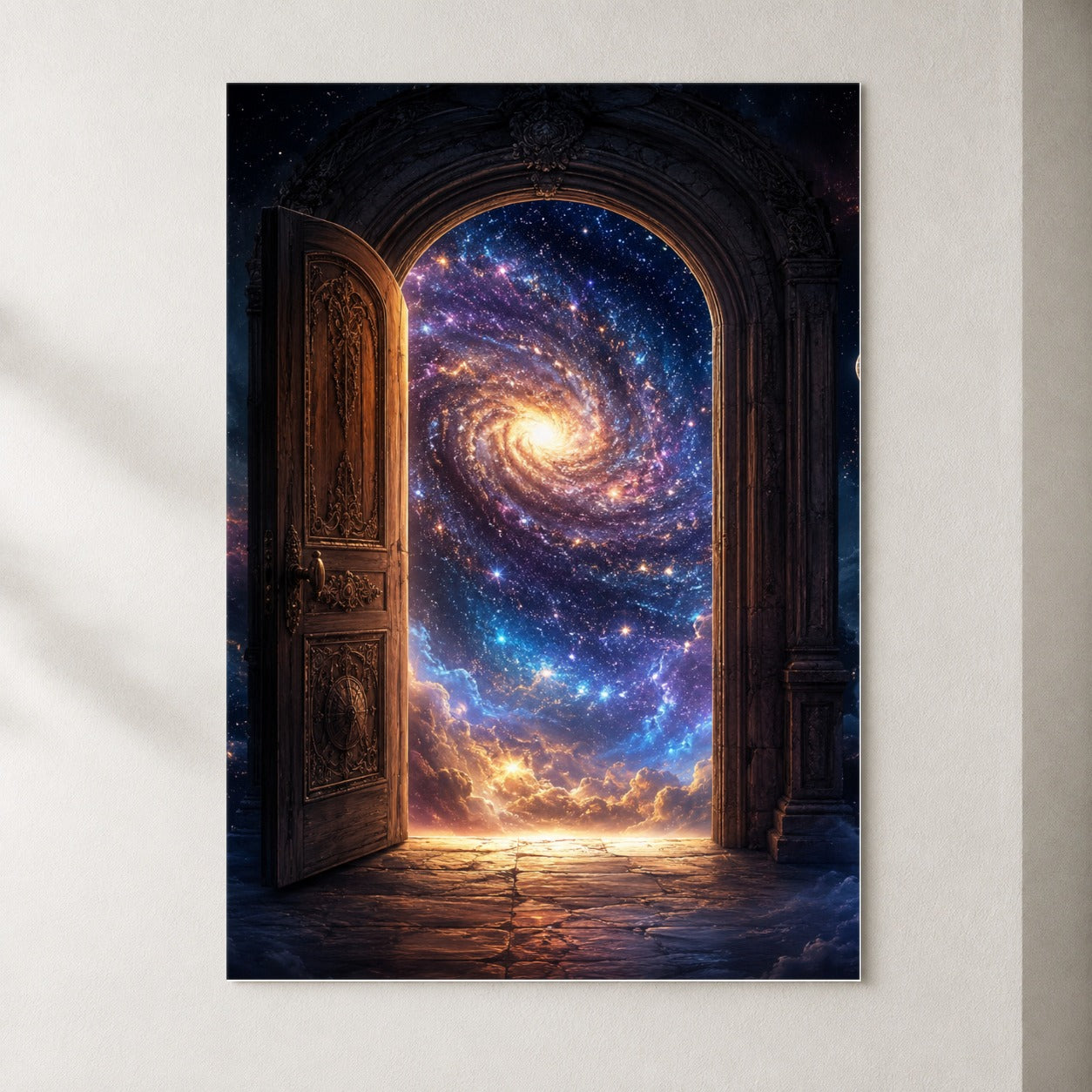Cosmic Doorway Poster, Galaxy Portal Celestial Wall Art Print