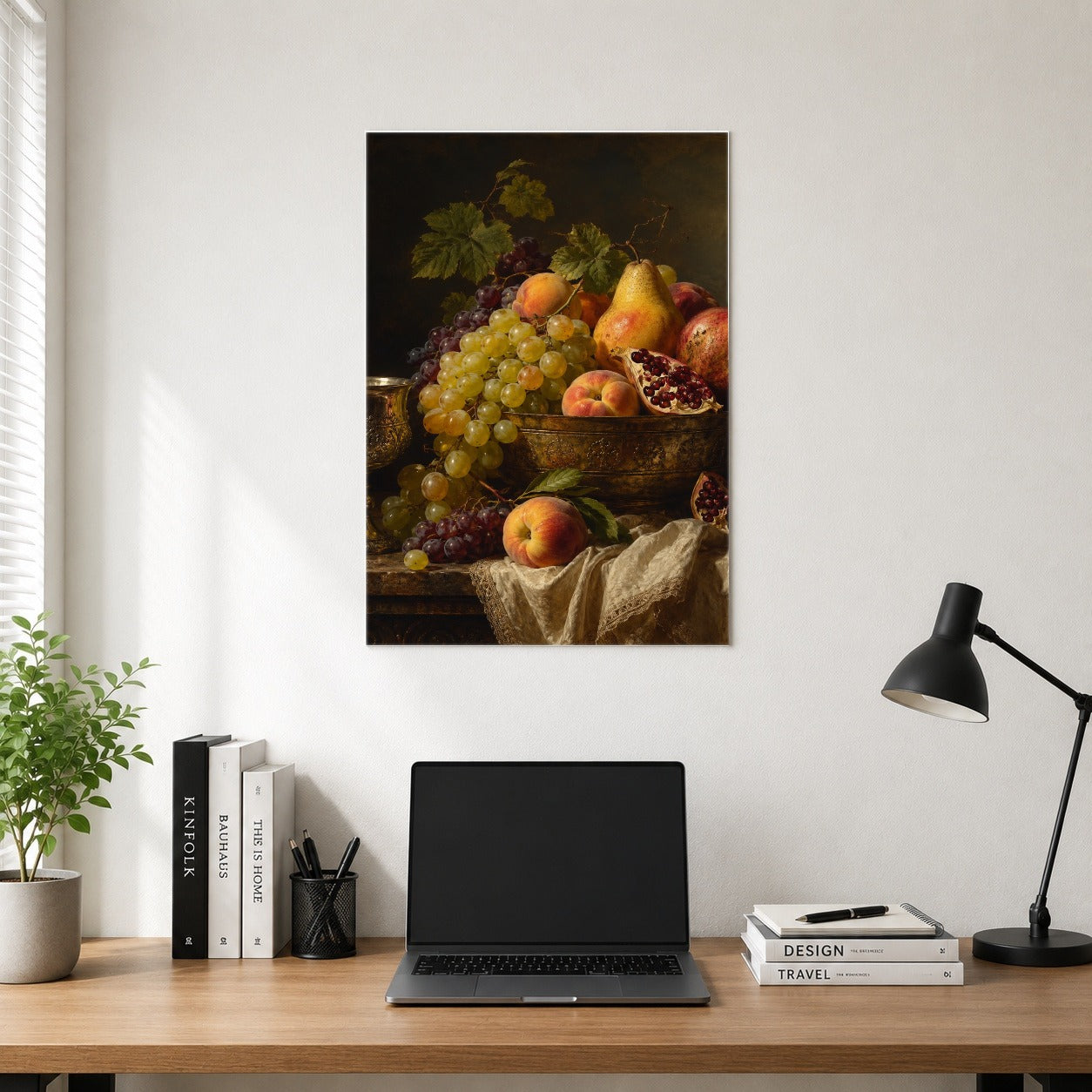 #pl[8x10 Inch|Multicolor] Fruit Still Life Poster, Vintage Harvest Wall Art Print