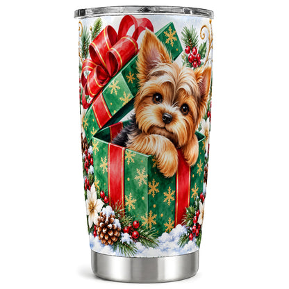 Yorkshire Terrier Tumbler 20oz, Dog Tumbler, Stainless Steel Travel Cup