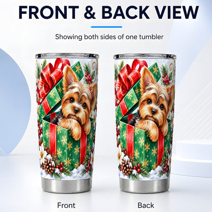 #pl[20oz|Steel] Yorkshire Terrier Tumbler 20oz, Dog Tumbler, Stainless Steel Travel Cup