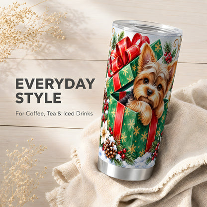 #pl[20oz|Steel] Yorkshire Terrier Tumbler 20oz, Dog Tumbler, Stainless Steel Travel Cup
