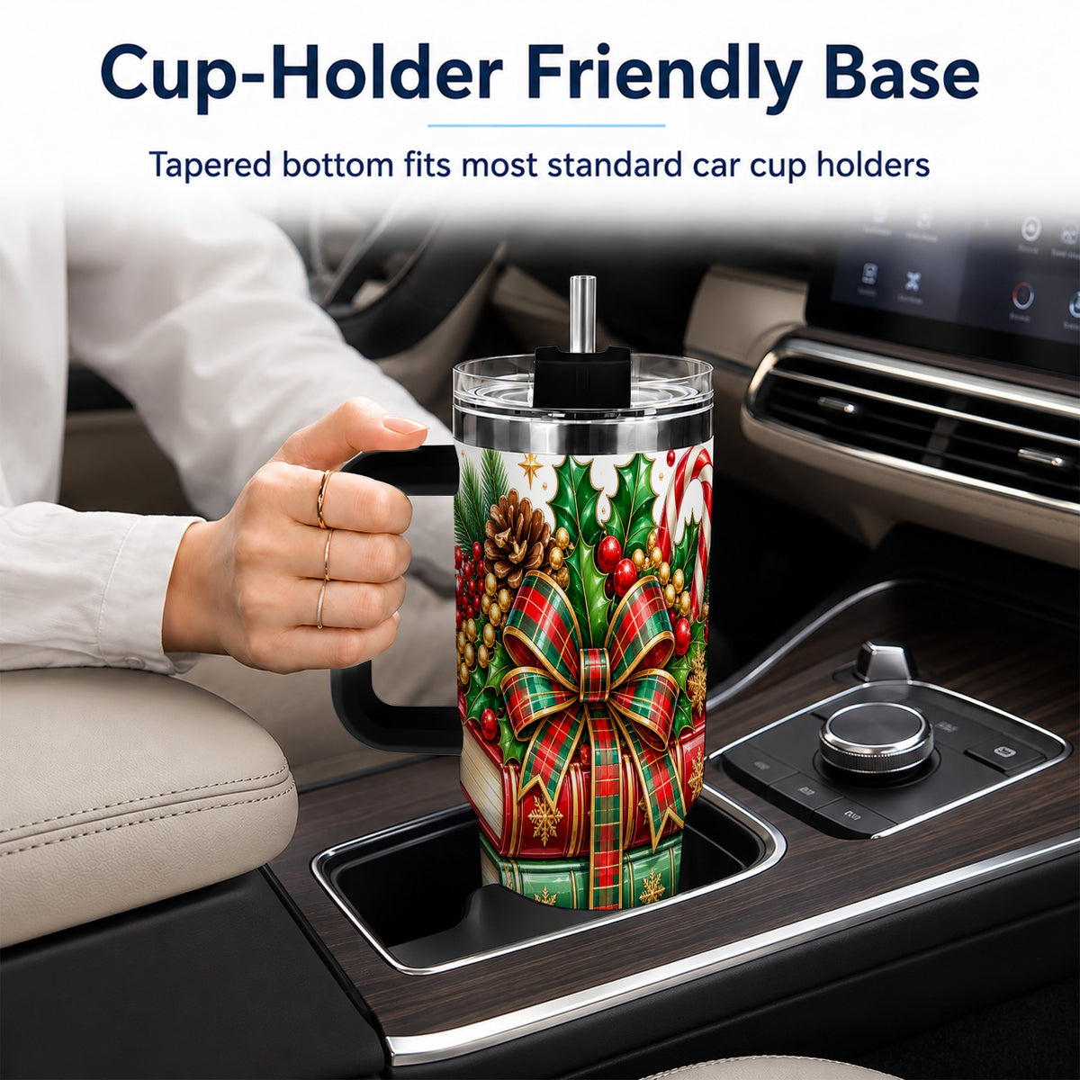 #pl[40oz|Black] Classic Books 40oz Tumbler, Christmas Tumbler, Stainless Steel Travel Cup