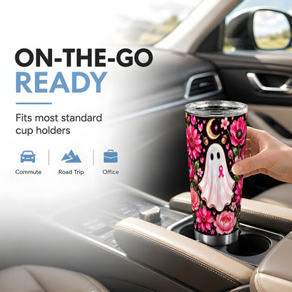#pl[20oz|Steel] Gem Style Ghost Tumbler 20oz, Ribbon Tumbler, Stainless Steel Travel Cup