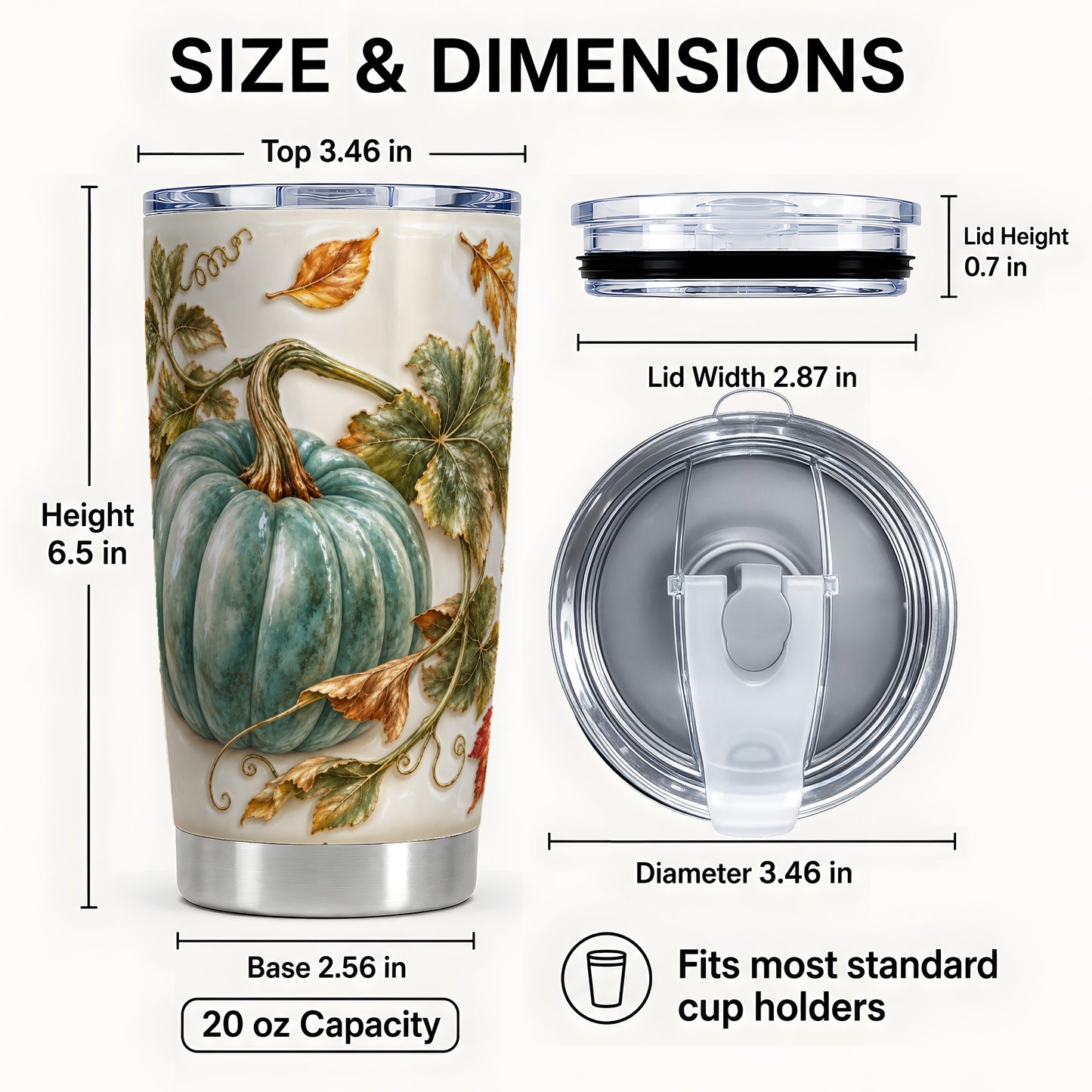 #pl[20oz|Steel] Soft Pumpkin Tumbler 20oz, Fall Tumbler, Stainless Steel Travel Cup