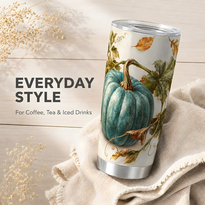 #pl[20oz|Steel] Painterly Pumpkin Tumbler 20oz, Fall Tumbler, Stainless Steel Travel Cup