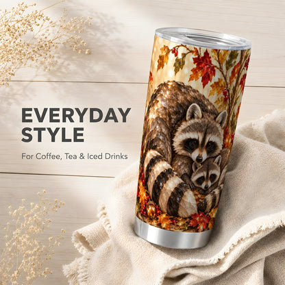 #pl[20oz|Steel] Jeweled Raccoon Tumbler 20oz, Family Tumbler, Stainless Steel Travel Cup