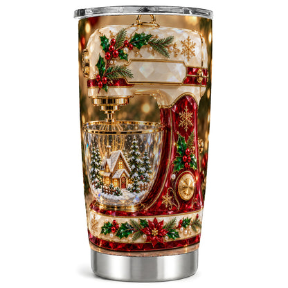 Christmas Mixer Tumbler 20oz, Baking Tumbler, Stainless Steel Travel Cup