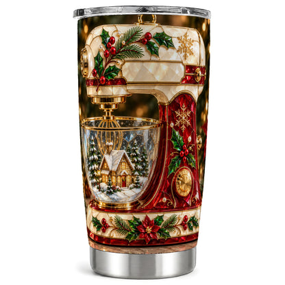 Holiday Mixer Tumbler 20oz, Baking Tumbler, Stainless Steel Travel Cup