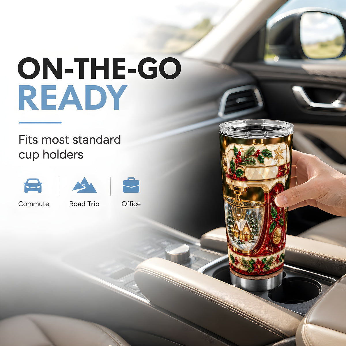 #pl[20oz|Steel] Holiday Mixer Tumbler 20oz, Baking Tumbler, Stainless Steel Travel Cup