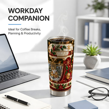 #pl[20oz|Steel] Holiday Mixer Tumbler 20oz, Baking Tumbler, Stainless Steel Travel Cup