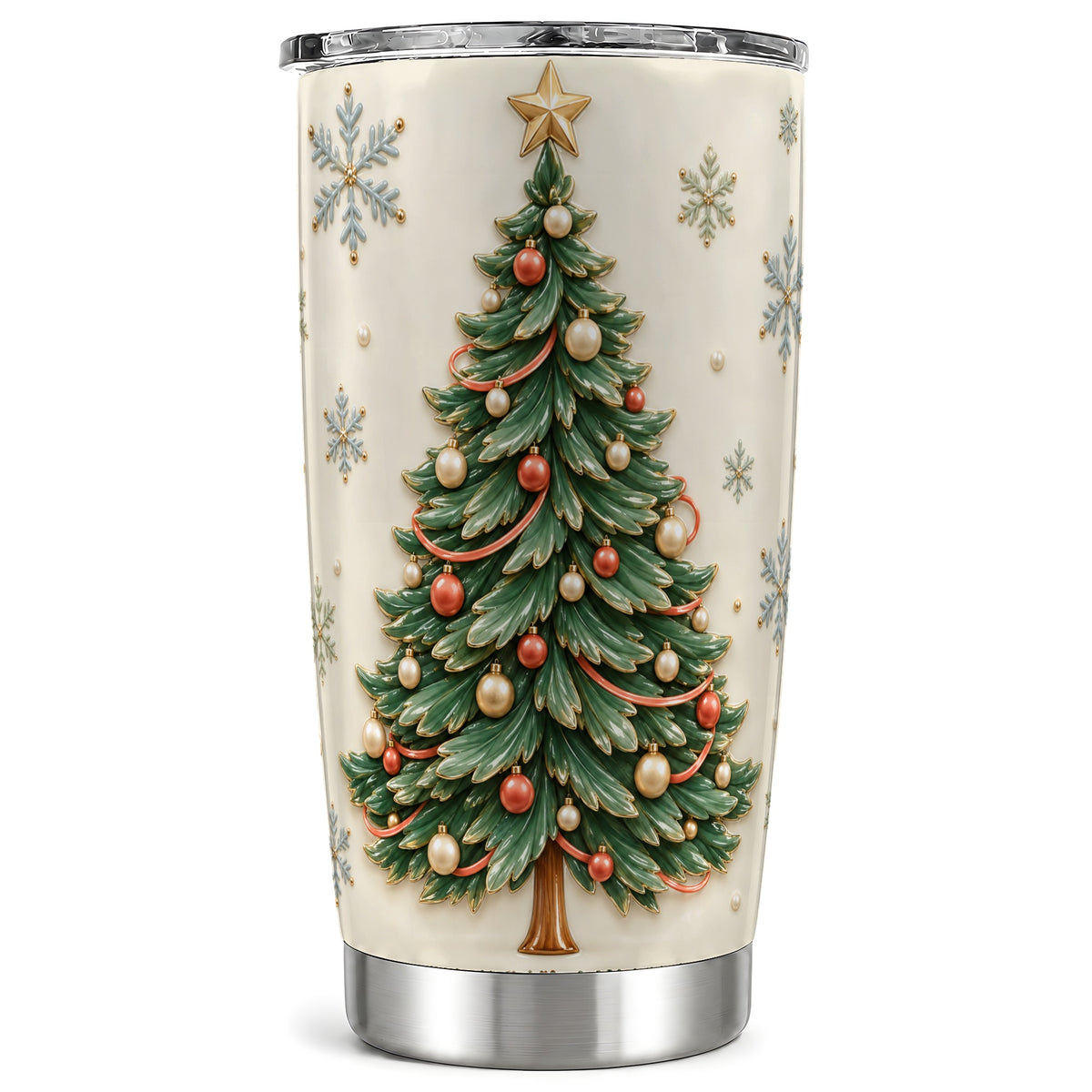 Classic Tree Tumbler 20oz, Holiday Tumbler, Stainless Steel Travel Cup