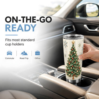 #pl[20oz|Steel] Classic Tree Tumbler 20oz, Holiday Tumbler, Stainless Steel Travel Cup