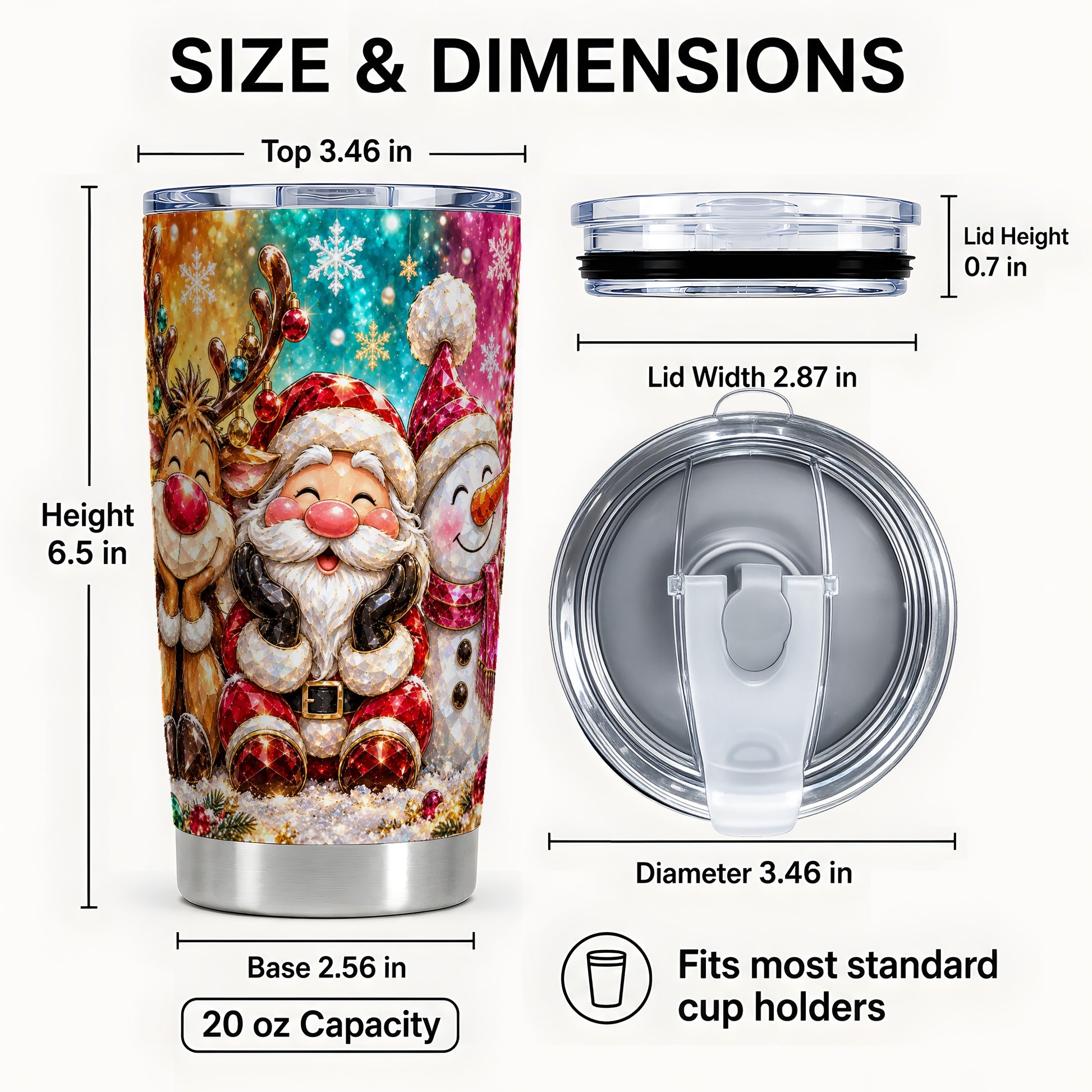 #pl[20oz|Steel] Christmas Friends 20oz Tumbler, Festive Tumbler, Stainless Steel Travel Cup