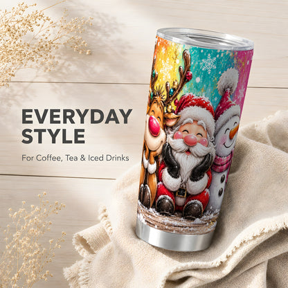 #pl[20oz|Steel] Colorful 20oz Tumbler, Christmas Tumbler, Stainless Steel Travel Cup