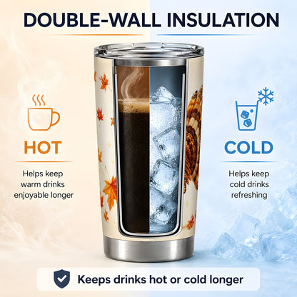 #pl[20oz|Steel] Fashion Turkey Tumbler, 20oz Stainless Steel Tumbler with Leopard Print Art