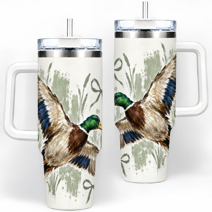 Mallard Duck Tumbler, 40oz Tumbler for Water and Iced Drinks