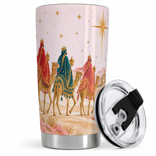 Three Wise Men 20oz Tumbler, Christmas Guiding Star Artwork