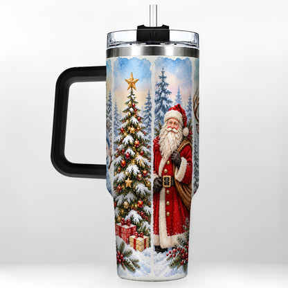 #pl[40oz|Black] Christmas Winter 40oz Tumbler, Holiday Tumbler, Stainless Steel Travel Cup