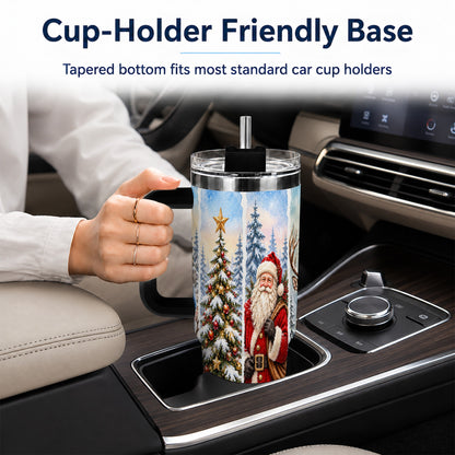#pl[40oz|Black] Christmas Winter 40oz Tumbler, Holiday Tumbler, Stainless Steel Travel Cup