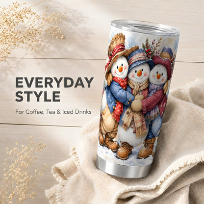 #pl[20oz|Steel] Cozy Tumbler 20oz, 20oz Tumbler, Winter Stainless Steel Travel Cup