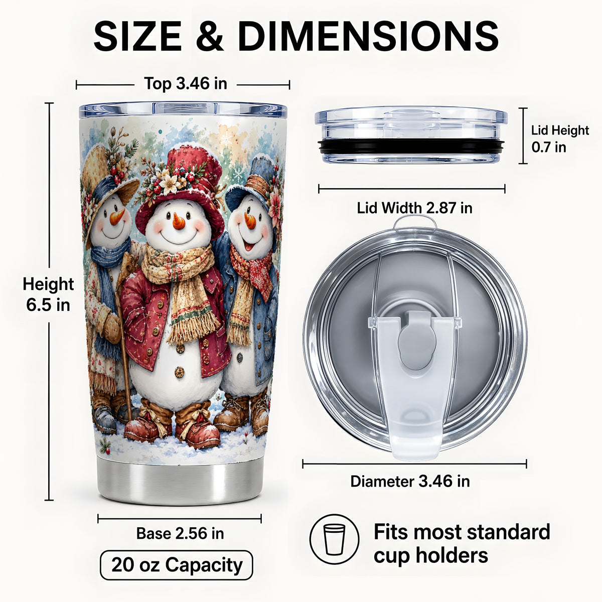#pl[20oz|Steel] Botanical Tumbler 20oz, 20oz Tumbler, Winter Stainless Steel Travel Cup