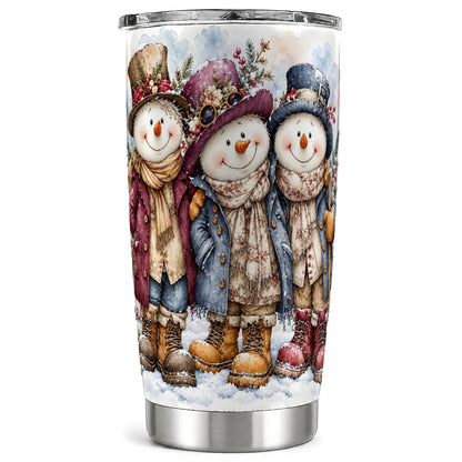 Vintage Tumbler 20oz, 20oz Tumbler, Winter Stainless Steel Travel Cup