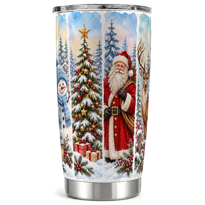 Christmas Winter Tumbler 20oz, Holiday Tumbler, Stainless Steel Travel Cup