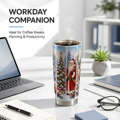 #pl[20oz|Steel] Christmas Winter Tumbler 20oz, Holiday Tumbler, Stainless Steel Travel Cup
