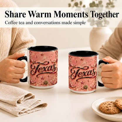 #pl[15oz|Black] Western Cowboy Boots Coffee Mug, Pink Cowgirl Mug, Ceramic Cup