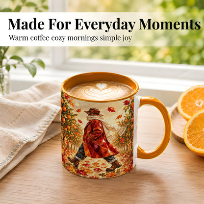 #pl[11oz|Orange] Gemstone Orchard Coffee Mug, Autumn Citrus Mug, Ceramic Cup