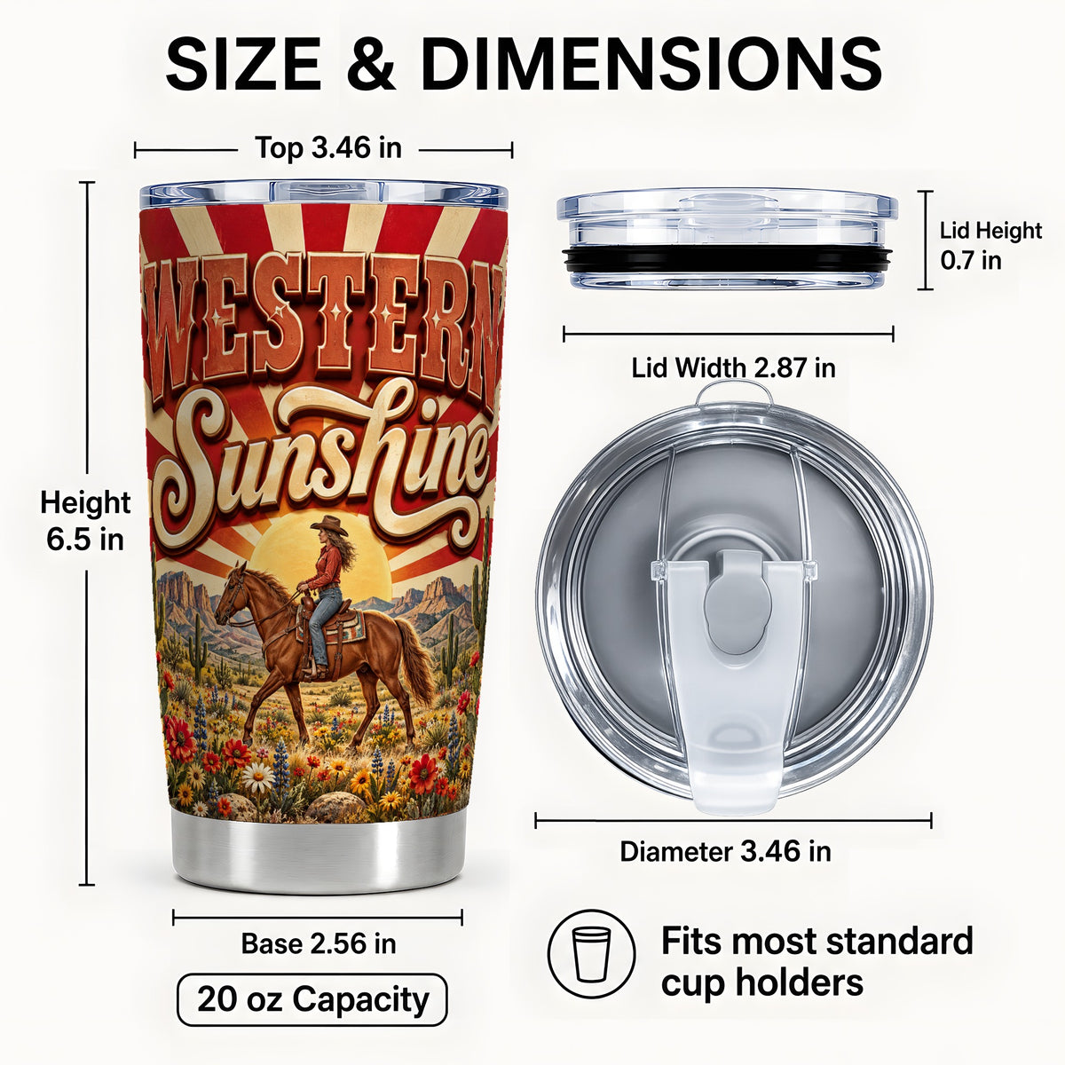 #pl[20oz|Steel] Retro Cowgirl Tumbler 20oz, Horse Tumbler, Stainless Steel Travel Cup
