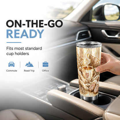 #pl[20oz|Steel] Cozy Heart Tumbler 20oz, Glass Style Tumbler, Stainless Steel Travel Cup