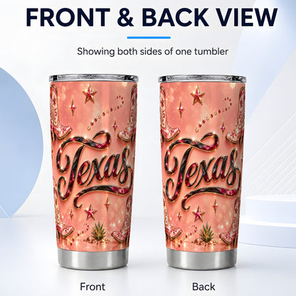 #pl[20oz|Steel] Western Boots Tumbler 20oz, Cowgirl Tumbler, Stainless Steel Travel Cup