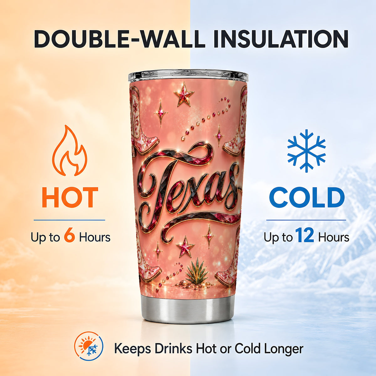 #pl[20oz|Steel] Western Boots Tumbler 20oz, Cowgirl Tumbler, Stainless Steel Travel Cup