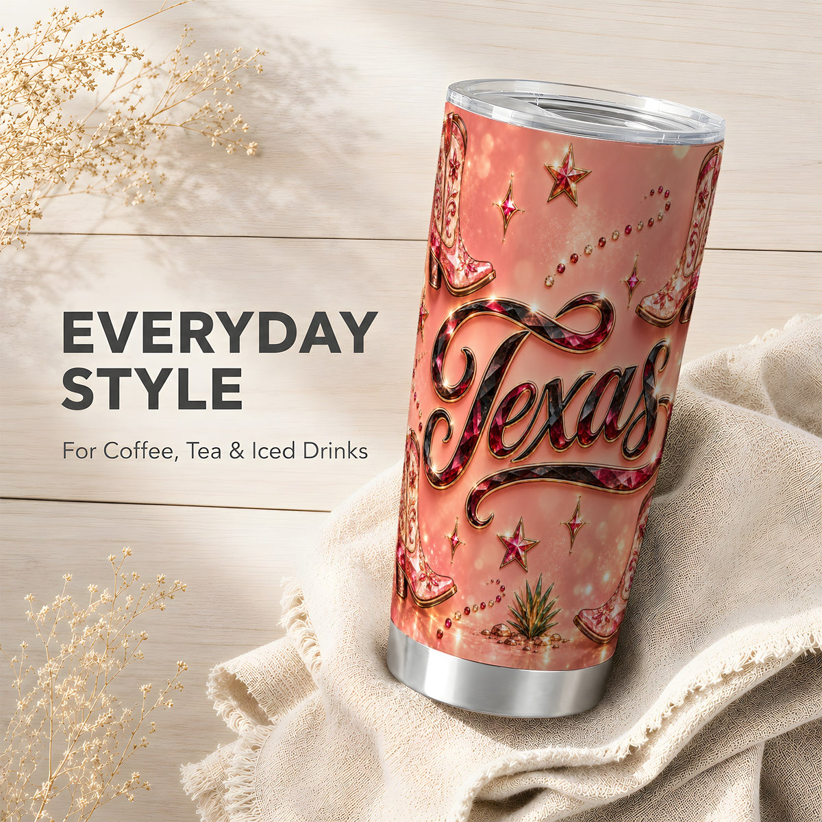 #pl[20oz|Steel] Western Boots Tumbler 20oz, Cowgirl Tumbler, Stainless Steel Travel Cup
