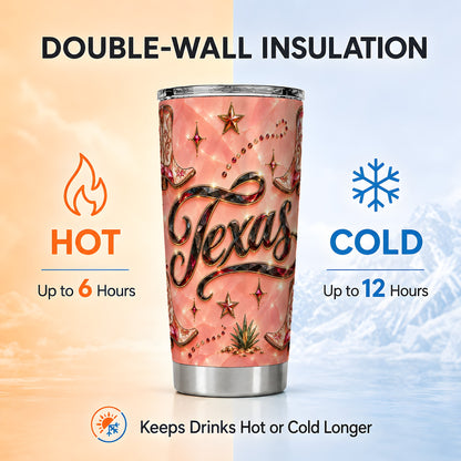 #pl[20oz|Steel] Western Boots Tumbler 20oz, Cowgirl Tumbler, Stainless Steel Travel Cup