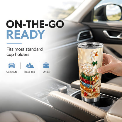 #pl[20oz|Steel] Golden Book Bird 20oz Tumbler, Cozy Reader Stainless Steel Travel Cup