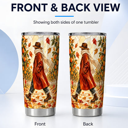 #pl[20oz|Steel] Stained Glass Tumbler 20oz, Citrus Tumbler, Stainless Steel Travel Cup