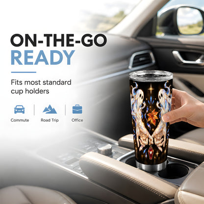 #pl[20oz|Steel] Crystal Ghost 20oz Tumbler, Spirit Tumbler, Stainless Steel Travel Cup
