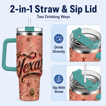#pl[40oz|Green] Western Cowboy Boots 40oz Tumbler with Handle, Stainless Steel Travel Cup
