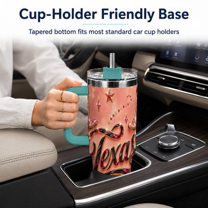 #pl[40oz|Green] Western Cowboy Boots 40oz Tumbler with Handle, Stainless Steel Travel Cup