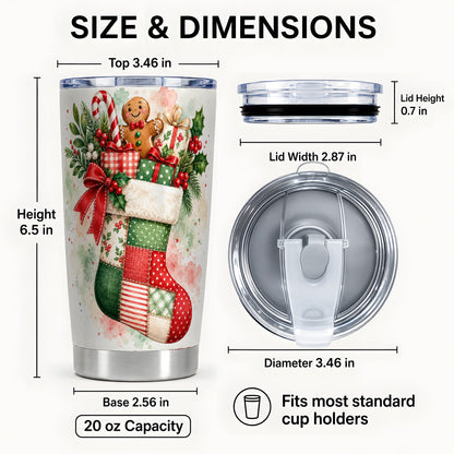 #pl[20oz|Steel] Watercolor Tumbler 20oz, Holiday Tumbler, Stainless Steel Travel Cup